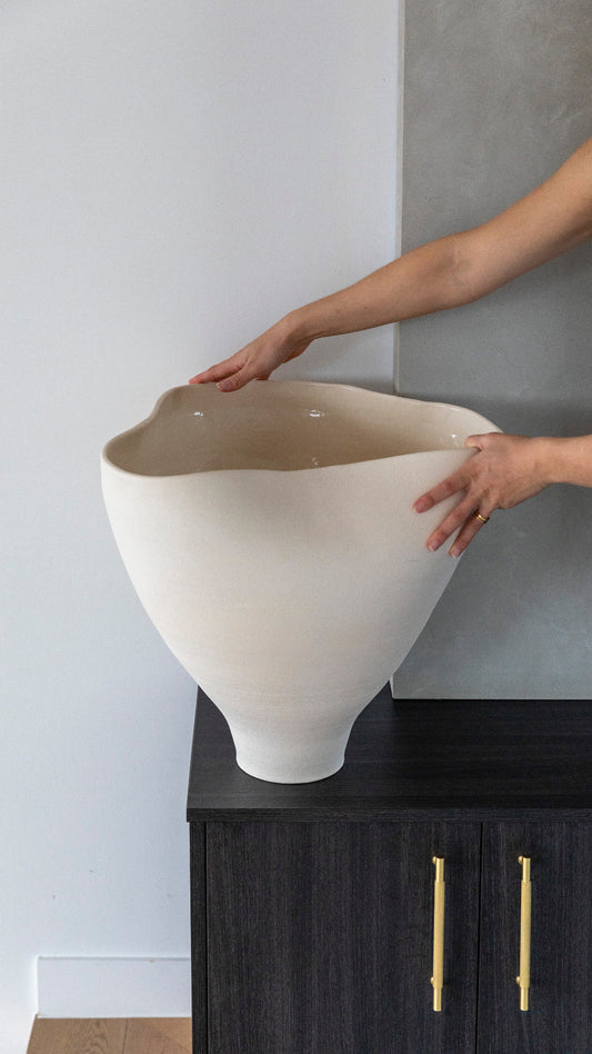 Grande Marlowe Vase | Sand Dune